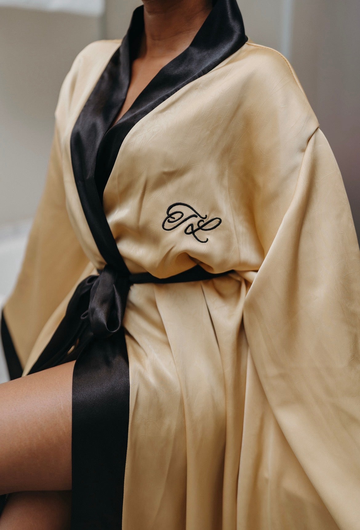 Satin Wrap Robe