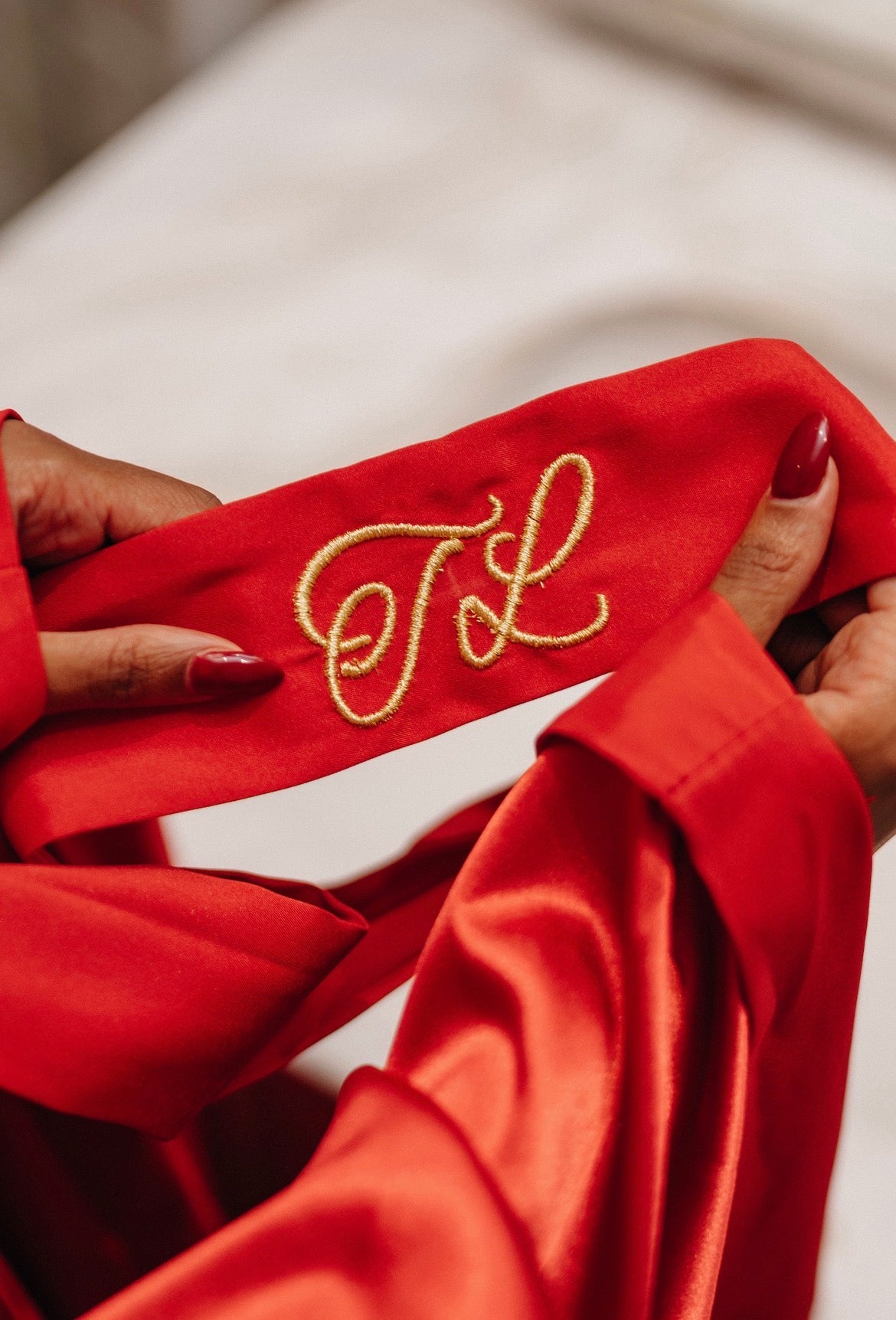 Satin Wrap Robe