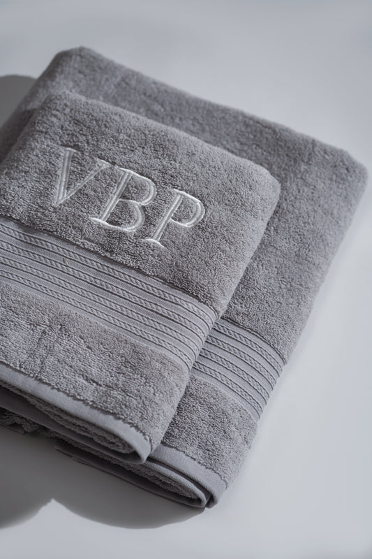 Personalized Towel Set- Grey