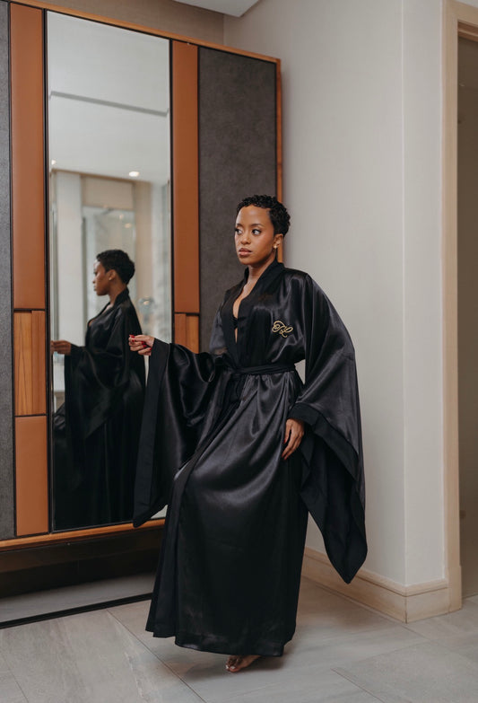 Satin Wrap Robe
