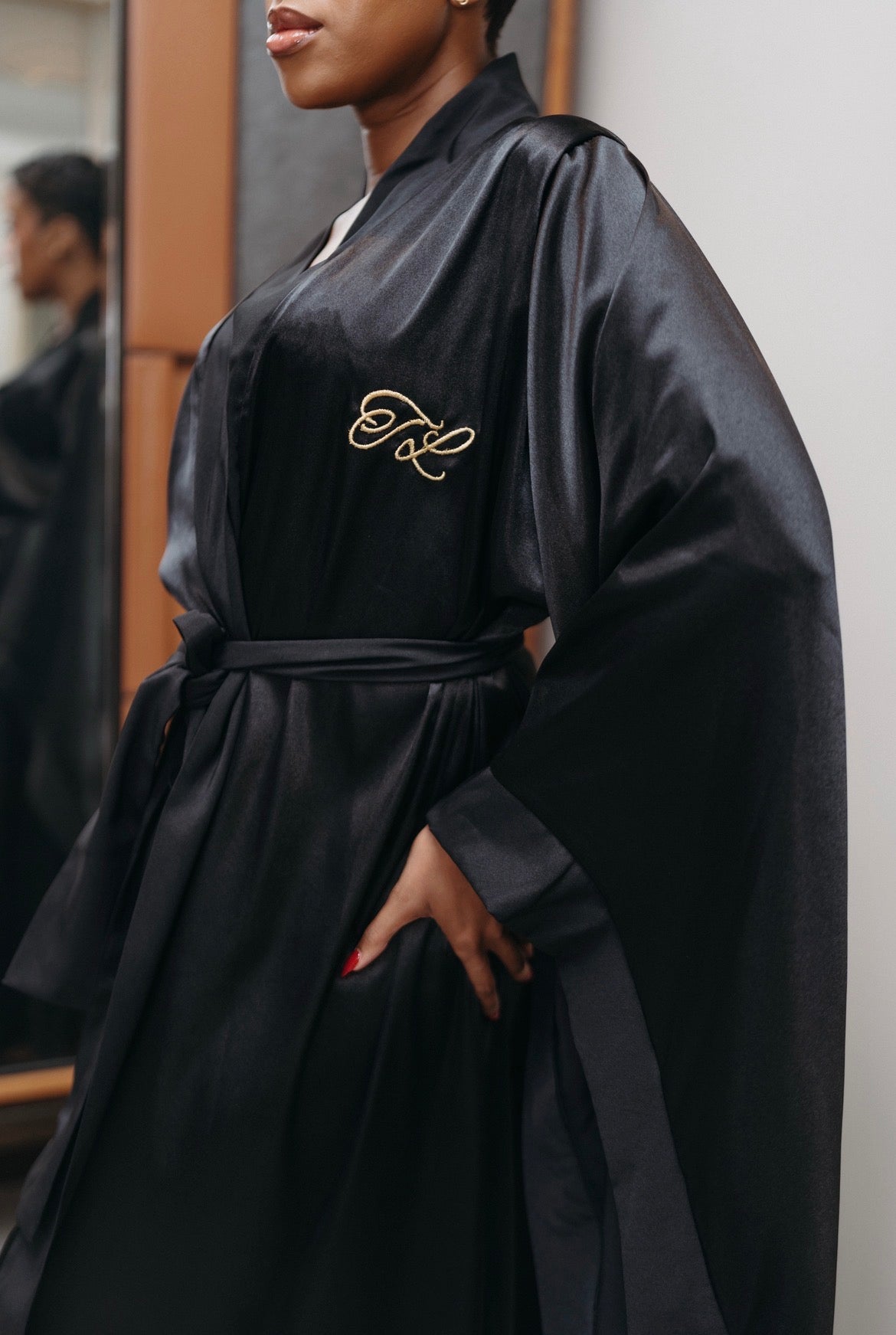 Satin Wrap Robe